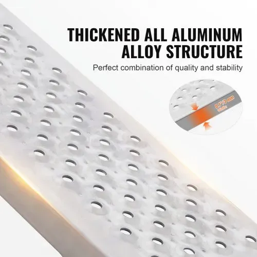 VEVOR Auffahrrampe, Verladerampe, Autorampe 680 kg, extra breite Verladeschiene, Auto Laderampe 2160 x 1375 mm, 2 Stk. Rampen, für Motorrad, Anhänger, ATV, UTV, Gartentraktor, Rasenmäher – Bild 2