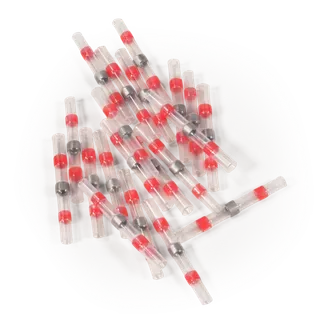 Lötverbinder McPower, Ø2,7mm – rote Markierung, 0,5-1,0mm² Kabel, 20er-Pack Lötverbinder McPower, Ø2,7mm – rote Markierung, 0,5-1,0mm² Kabel, 20er-Pack