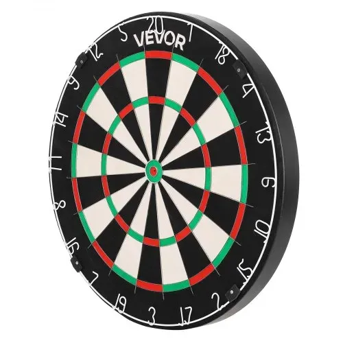 VEVOR Dartscheibe 450 mm, Sisalfaser-Dartboard mit klammerfreiem Bullseye, Blade-Draht & drehbarem Zahlenring, für Party- & Spielzimmer zu Hause (Darts nicht im Lieferumfang enthalten) – Bild 9