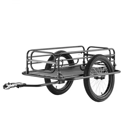 VEVOR Fahrradanhänger, 125 kg Tragkraft, Transportanhänger, faltbar und verstaubar, Schnellverschluss mit Universalkupplung, 50,8 cm Räder, passend für die meisten Fahrradräder, Rahmen aus Karbonstahl – Bild 10