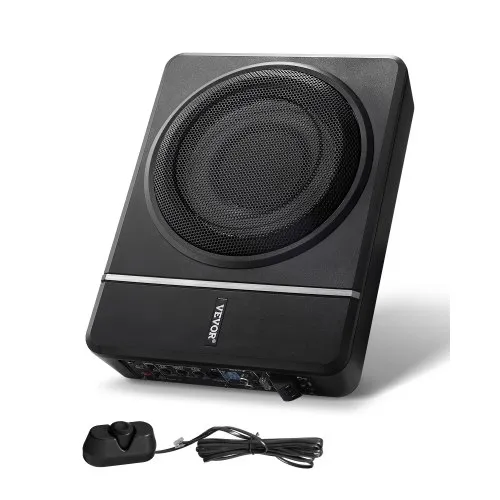 VEVOR Untersitz Auto Subwoofer 240 W schlanker Auto Subwoofer mit Stromversorgung, Subsystem mit eingebautem Verstärker, Hoch-/Niedrigpegel-Eingang und Lautstärkeregler für SUVs Lkws Wohnmobile VEVOR Untersitz Auto Subwoofer 240 W schlanker Auto Subwoofer mit Stromversorgung, Subsystem mit eingebautem Verstärker, Hoch-/Niedrigpegel-Eingang und Lautstärkeregler für SUVs Lkws Wohnmobile