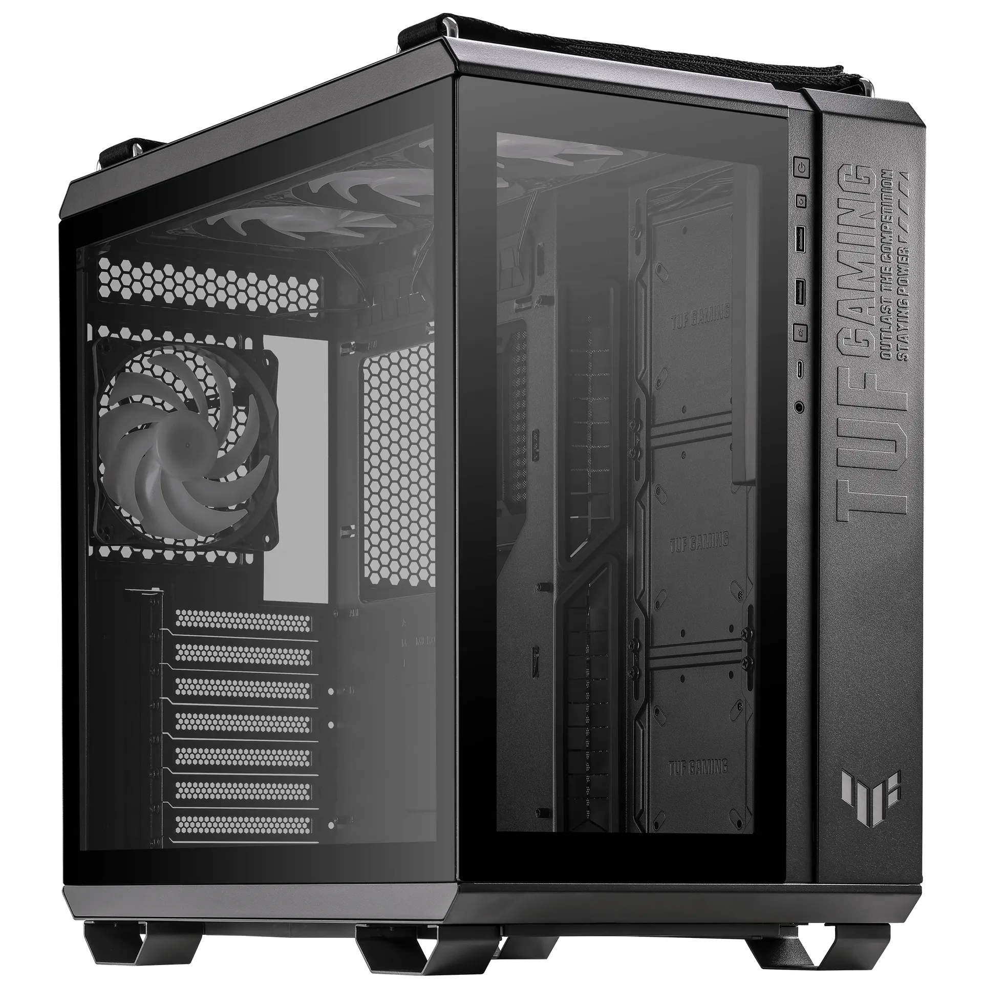 ASUS TUF Gaming GT502 PLUS Midi Tower Schwarz – Bild 3