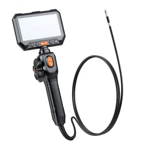 VEVOR Endoskopkamera mit Licht Drehbar, Inspektionskamera mit Zwei-Wege beweglichem Kopf, IP67 Wasserdichte Rohrkamera mit 5 Zoll Display 1,5 m Kabel 5000 mAh Akku, 6,2 mm Boreskopkamera für Auto Haus – Bild 8