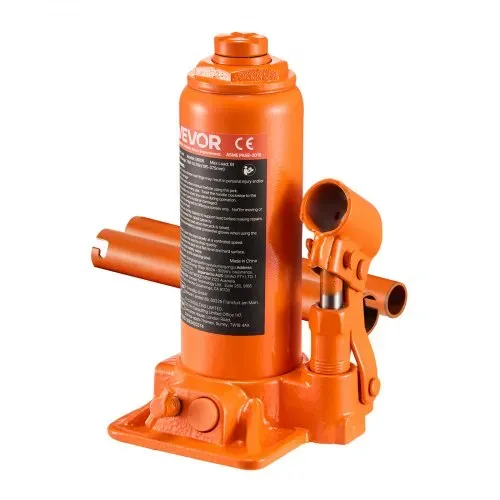 VEVOR hydraulischer Flaschenheber mit 6 t Kapazität, 195–375 mm Hubbereich, Flaschenwagenheber mit Schweißsystem für Auto Pickup SUV Autoreparatur, Stempelwagenheber Orange Wagenheber Hochleistung – Bild 9