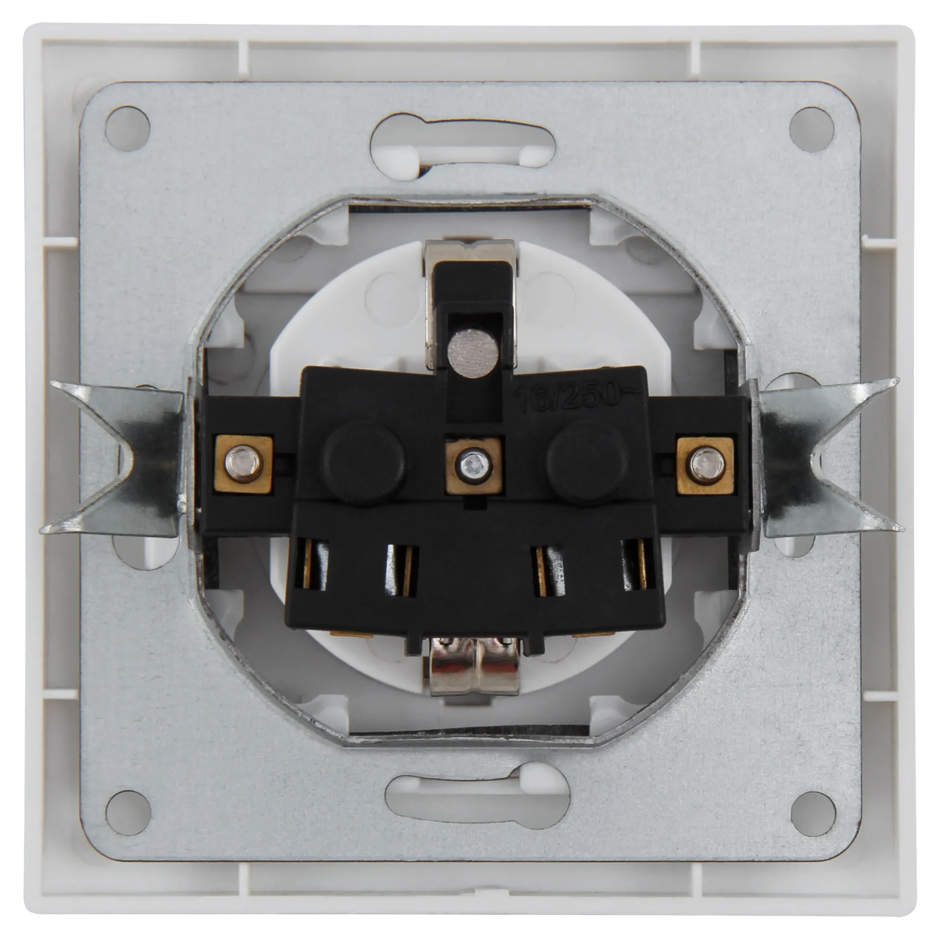 Schutzkontakt-Steckdose McPower ''Flair'', 250V~/16A, UP, IP44, weiß, 3er-Pack – Bild 3