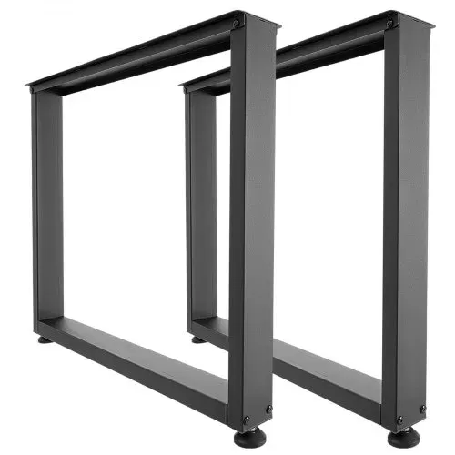 VEVOR Tischkufen aus Vierkantprofilen 2er-Set 750x900 mm, Tischuntergestell max. 1000 kg, Tischbeine, Möbelfüße, Tischgestell, Tischfüße für Schreibtische, Couchtisch, Esstische, Schwarz – Bild 10