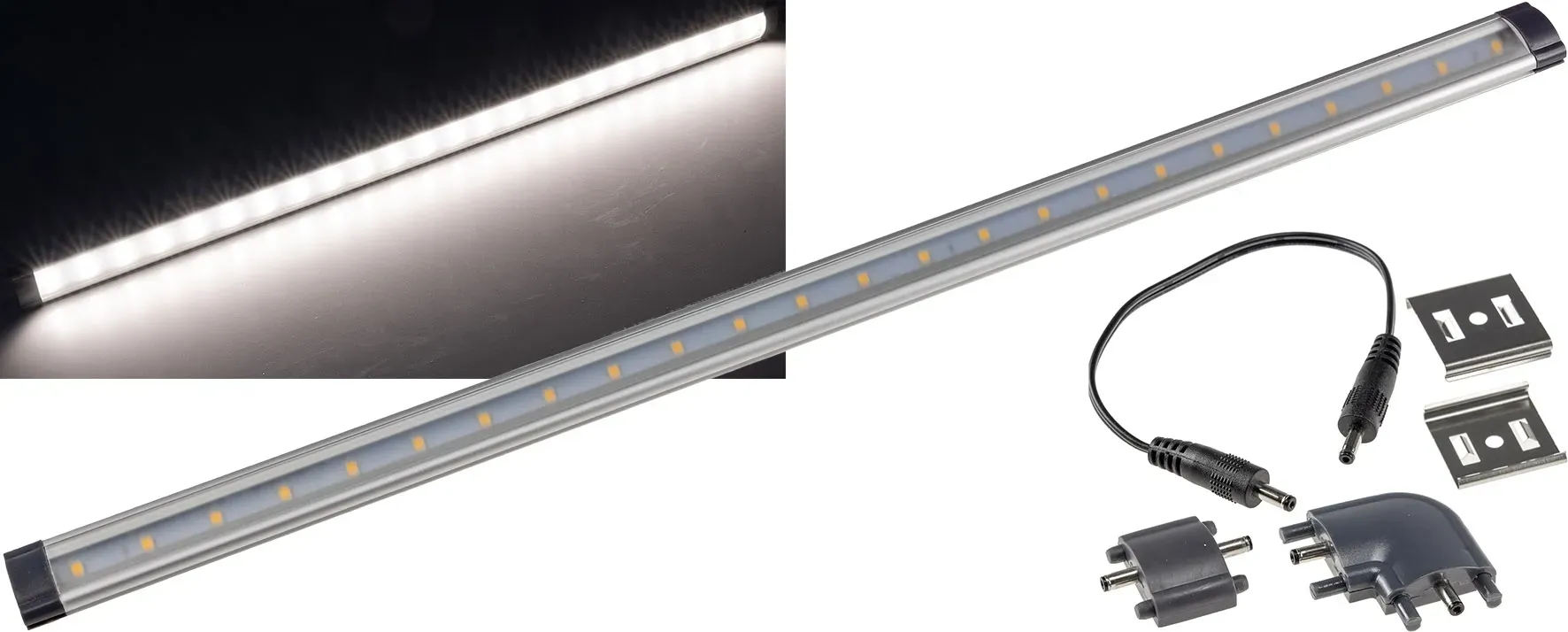 LED Unterbauleuchte „CT-FL50“ 50cm 554lm, 5 Watt, 4000K / tageslicht weiß LED Unterbauleuchte „CT-FL50“ 50cm 554lm, 5 Watt, 4000K / tageslicht weiß
