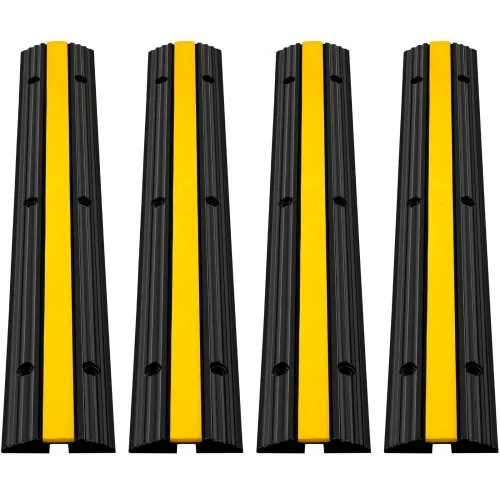 VEVOR 1 Kanal Kabelschutzmatte Kabelkanal Außenbereich 4 Stück Kabelbrücke aus Handelsüblichem Thermoplastischem Gummi mit Parkplätze, Lagerhäuser 102×15.5×3 cm VEVOR 1 Kanal Kabelschutzmatte Kabelkanal Außenbereich 4 Stück Kabelbrücke aus Handelsüblichem Thermoplastischem Gummi mit Parkplätze, Lagerhäuser 102×15.5×3 cm