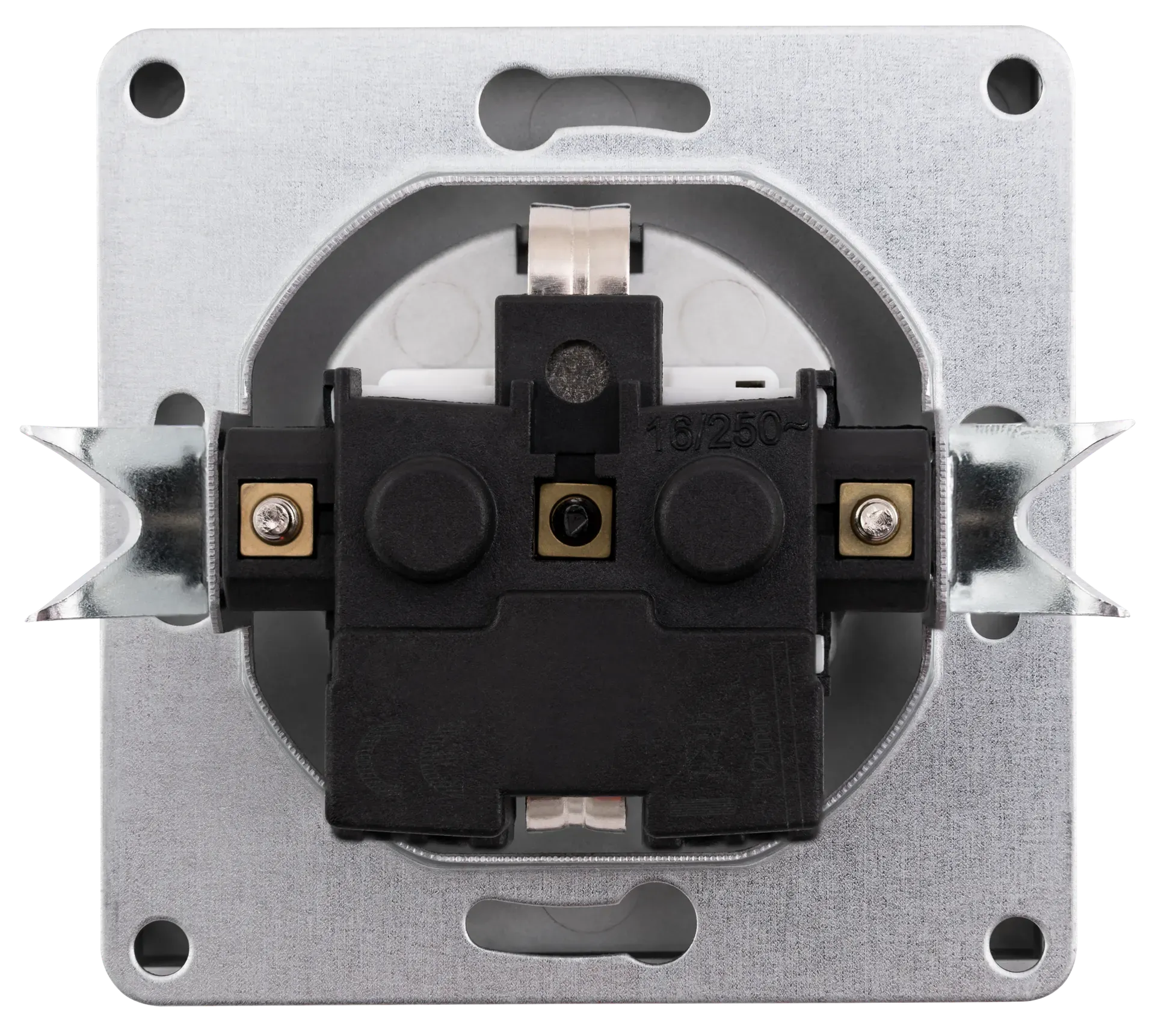 Schutzkontakt-Steckdose McPower ''Shallow'' 250V~/16A, Steckanschluss, anthrazit – Bild 2