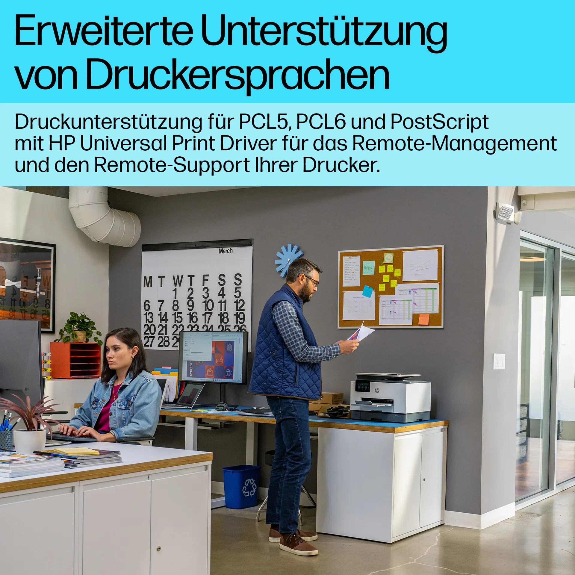 HP OfficeJet Pro 9130b Wireless All-in-One Farbe Drucker, Beidseitiger Druck; Kopierer, Scanner – Bild 5