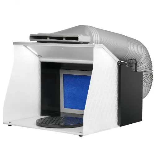 VEVOR Airbrush Spritzkabinen Bausatz 405 x 330 x 355 m, Tragabre Airbrush-Absauganlage, Airbrush Spritzkabine Absauganlage 5,2 m³/min mit Doppelte Lüfter für Airbrush Modellbau, Lackierarbeiten usw. – Bild 8