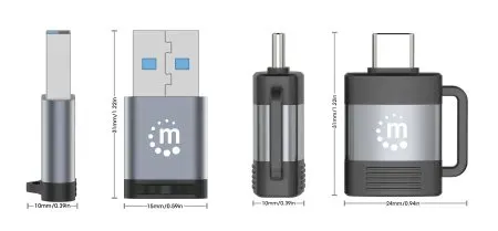 Manhattan 356329 Kabeladapter Schwarz, Grau – Bild 5