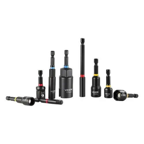 VEVOR Steckschlüsselsatz, 34-tlg., SAE- & Metrische Größen, Magnetische Steckschlüssel, mit AD-Einsteller, Bit-Verlängerung & Werkzeugkoffer, für Autoreparaturen, Heimwerkerarbeiten & DIY-Projekte – Bild 10