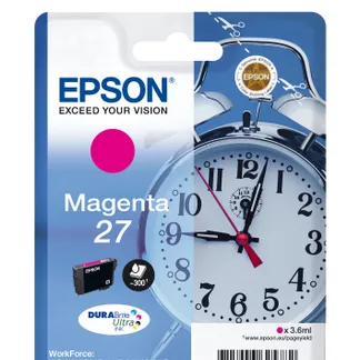Epson Alarm clock Singlepack Magenta 27 DURABrite Ultra Ink Epson Alarm clock Singlepack Magenta 27 DURABrite Ultra Ink