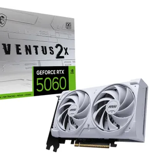 MSI GeForce RTX 5060 8G VENTUS 2X OC WHITE NVIDIA 8 GB GDDR7 MSI GeForce RTX 5060 8G VENTUS 2X OC WHITE NVIDIA 8 GB GDDR7