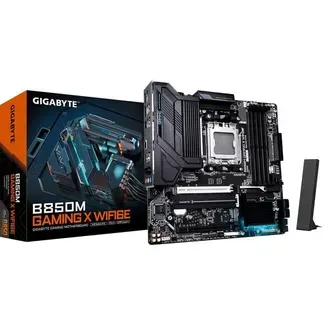 GIGABYTE B850M GAMING X WIFI6E Motherboard – AMD Ryzen 9000 Serien CPUs, 10+2+2 Phasen Digital VRM, bis zu 8200MHz DDR5 (OC), 1xPCIe 5.0 + 1xPCIe 4.0 M.2, 2.5LAN, WIFI 6E, USB 3.2 Gen 2. GIGABYTE B850M GAMING X WIFI6E Motherboard – AMD Ryzen 9000 Serien CPUs, 10+2+2 Phasen Digital VRM, bis zu 8200MHz DDR5 (OC), 1xPCIe 5.0 + 1xPCIe 4.0 M.2, 2.5LAN, WIFI 6E, USB 3.2 Gen 2.