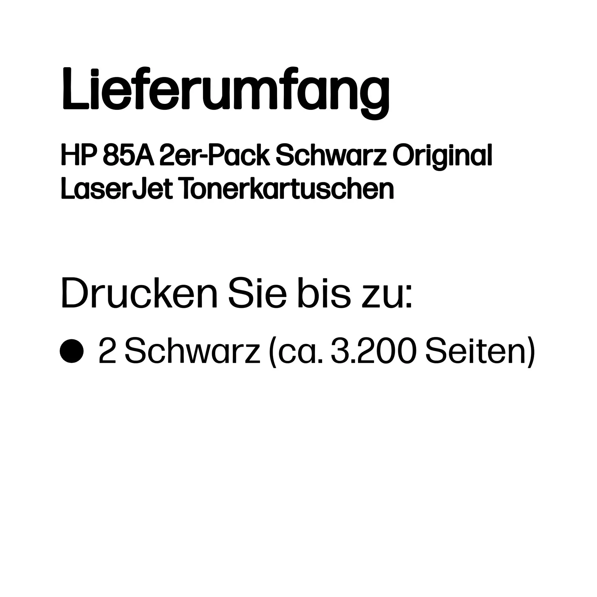 HP 85A 2er-Pack Schwarz Original LaserJet Tonerkartuschen – Bild 3