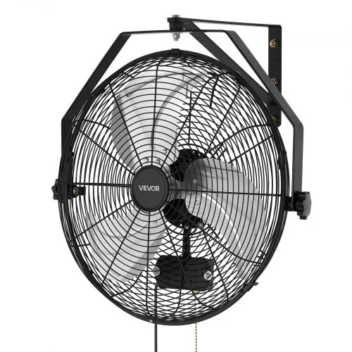 VEVOR 80W Industrieller Wandventilator 56,5 cm, 6,4 m/s Oszillierender Wandlüfter mit 3 Stufen, IP44 Wasserfester Ventilator, Industrieventilator Gewerblich für Werkstatt Garage Lager Gym, Schwarz VEVOR 80W Industrieller Wandventilator 56,5 cm, 6,4 m/s Oszillierender Wandlüfter mit 3 Stufen, IP44 Wasserfester Ventilator, Industrieventilator Gewerblich für Werkstatt Garage Lager Gym, Schwarz