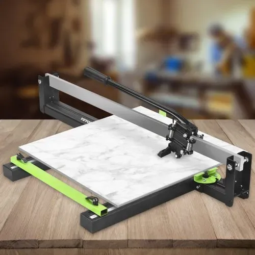 VEVOR 800mm Blau Manueller Fliesenschneider mit präziser Laserpositionierung und rutschfester Gummioberfläche Einzelschiene und Halterung Geeignet für Bodenfliesen aus Porzellan und Keramik – Bild 7