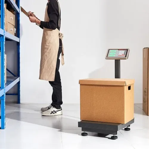 VEVOR Digitale Plattformwaage, 300 kg Tragkraft, 50 g hohe Genauigkeit, elektronische Bodenwaage mit LB/KG, Tara, Preisrechner, AC/DC-Stromversorgung, geeignet für Gepäck, Versand, Pakete, Porto – Bild 7