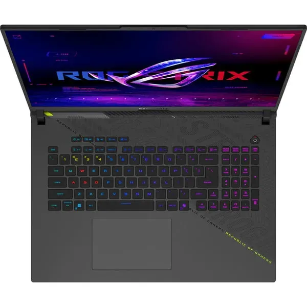 ASUS ROG Strix G18 G814PP-S8014W AMD Ryzen™ 9 8940HX Laptop 45,7 cm (18") WUXGA 32 GB DDR5-SDRAM 1 TB SSD NVIDIA GeForce RTX 5070 Wi-Fi 6E (802.11ax) Windows 11 Home Deutsch Schwarz, Grau – Bild 4