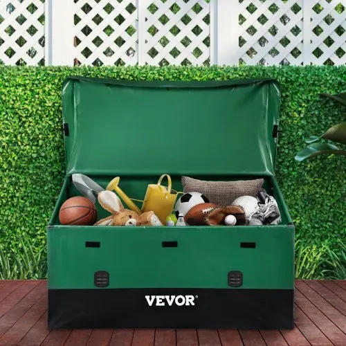 VEVOR 660L Auflagenbox Außenbereich 155x63x75cm Gartenbox aus PE-Plane auf industriellem Niveau Wasserdicht Luftdurchlässig Aufbewahrungsbox Truhe Gartenbox für Gebrauch zu Hause und beim Camping – Bild 7