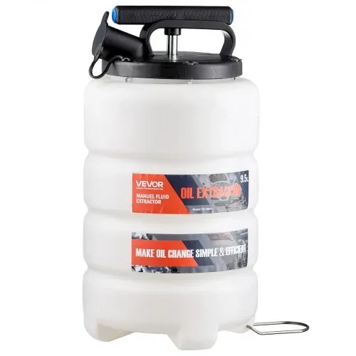 VEVOR Flüssigkeitsabsauger, 9,5 L Fassungsvermögen, Manuelle Ölabsaugpumpe mit Schlauch & Verlängerungsschläuchen, Öltransfersystem mit HDPE-Tank, Pumpenwerkzeug für Autos, Rasenmäher, Boote – Bild 10