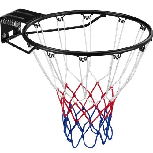 VEVOR Basketballkorb Hangring Basketballring 485 mm, Basketball Basketballring Netz 595 x 485 x 120 mm Qualität-und Sicherheitsgeprüft Indoor & Outdoor, Universal Stabiler Basketballkorb Orange – Bild 8