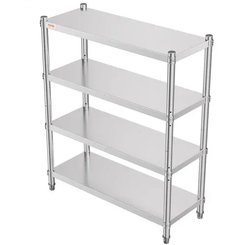 VEVOR Regal aus Edelstahl, für Küche, Garage, Lager, Balkon, 48 x 18,9 x 59 Zoll / 122 x 48 x 150 cm – Bild 9
