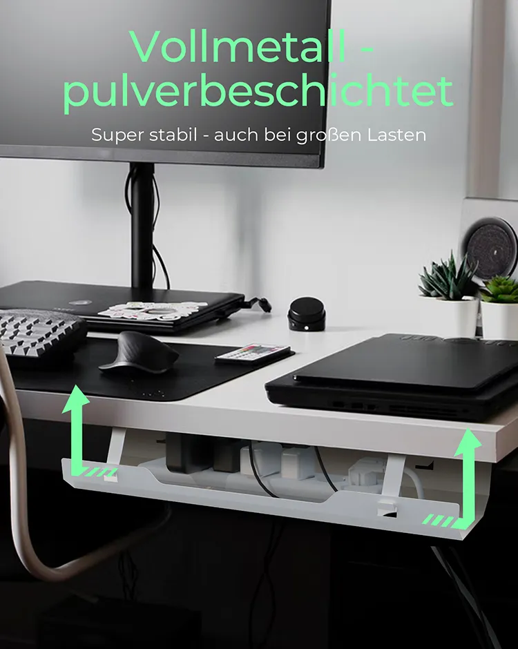 ICY BOX IB-EWA100W-CM, Kablemanagement für Schreibtisch – Bild 3