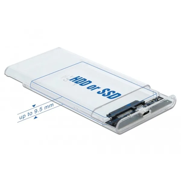 Externes Gehäuse für 2.5" SATA HDD / SSD mit SuperSpeed USB 10 Gbps (USB 3.1 Gen 2), Laufwerksgehäuse – Bild 3