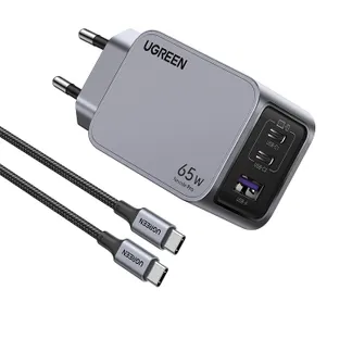 Ugreen 25871 Ladegerät für Mobilgeräte Universal Grau AC Schnellladung Drinnen Ugreen 25871 Ladegerät für Mobilgeräte Universal Grau AC Schnellladung Drinnen