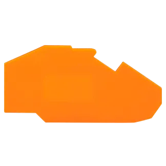 Abschluss- und Zwischenplatte WAGO, 1,5×76,7×43,5mm, orange Abschluss- und Zwischenplatte WAGO, 1,5×76,7×43,5mm, orange