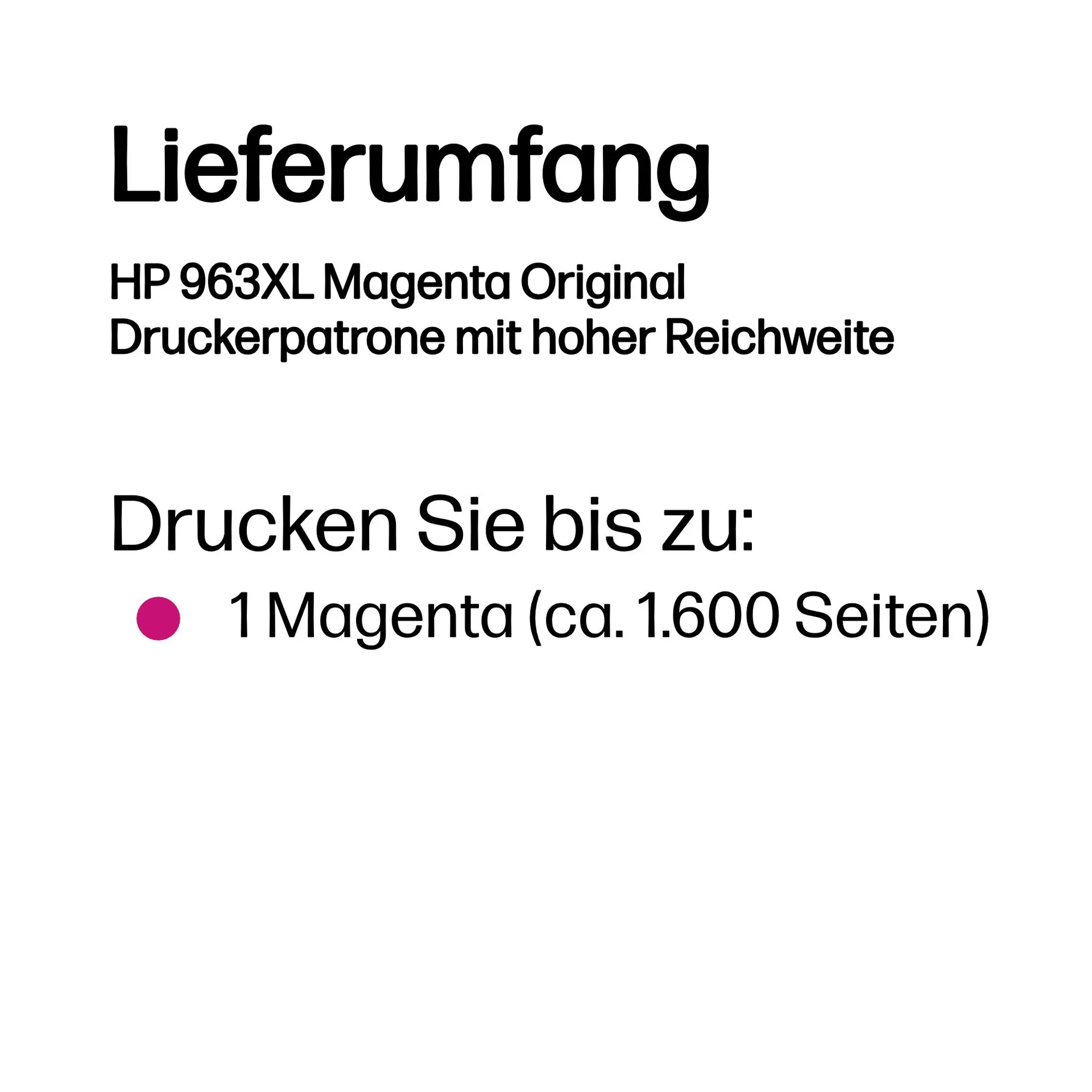 HP 963XL Magenta Original Druckerpatrone mit hoher Reichweite – Bild 3