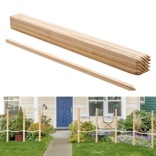 VEVOR Holzpfähle, 25 Stk. 19,05×19,05×1219,2 mm Holzpflöcke, Holzpfosten mit scharfer Spitze, Zaunpfähle aus Tannenholz, Wegweiser für Schlammzäune, Hinterhofbegrenzungen, Grundlinien VEVOR Holzpfähle, 25 Stk. 19,05×19,05×1219,2 mm Holzpflöcke, Holzpfosten mit scharfer Spitze, Zaunpfähle aus Tannenholz, Wegweiser für Schlammzäune, Hinterhofbegrenzungen, Grundlinien