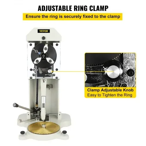 VEVOR Ring-Innengravurmaschine Innerhalb Ring Graviermaschine Machine (1,5–2,0 mm) 360° drehbare Backen, Standard-Buchstabenblock-Stempel, Schmuck-Gravurmaschine, doppelseitiges Zifferblatt – Bild 3