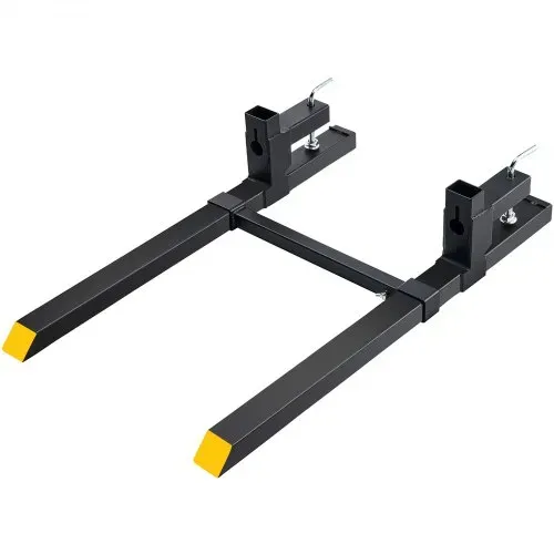 VEVOR Palettengabel 1090x70x230mm Gabelträger 907kg Tragfähigkeit Gabelzinken 109cm Gesamtlänge mit 76cm-Gabelblatt Gabelstapler 495-915mm Einstellbar Gabelstaplerzinken Frontlader Palettenrahmen – Bild 8
