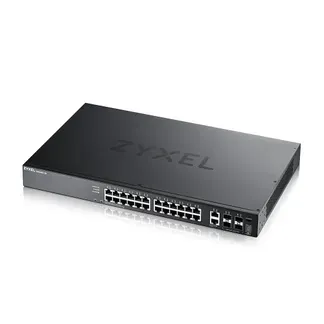Zyxel Switch full managed Layer3 30 Port • 24x 1 GbE • 2x 10 GbE • 4x SFP+ • 19″ • NebulaFlex Pro • XGS2220-30 Zyxel Switch full managed Layer3 30 Port • 24x 1 GbE • 2x 10 GbE • 4x SFP+ • 19″ • NebulaFlex Pro • XGS2220-30