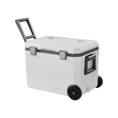 VEVOR tragbare Kühlbox (45 Qt / 64 Dosen) mit Eisspeicherung & robusten Griffen & Getränkehalter, isolierte tragbare Kühlbox aus stabilem Material, geeignet für Familienpicknicks und lange Reisen VEVOR tragbare Kühlbox (45 Qt / 64 Dosen) mit Eisspeicherung & robusten Griffen & Getränkehalter, isolierte tragbare Kühlbox aus stabilem Material, geeignet für Familienpicknicks und lange Reisen