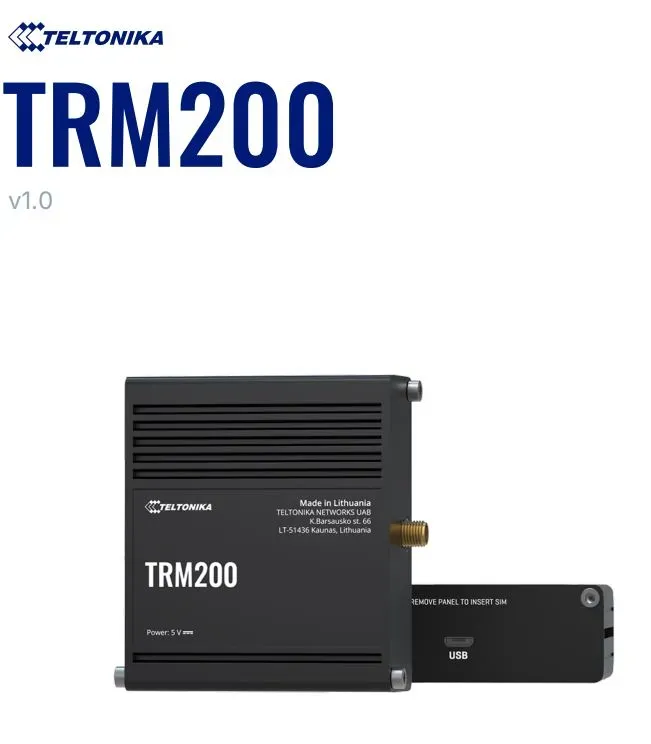Teltonika · Modem · TRM200 · 4G-LTE Teltonika · Modem · TRM200 · 4G-LTE