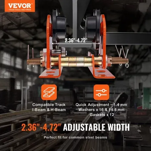 VEVOR Electric Hoist Manual Trolley 0.5 t 2.36 VEVOR Electric Hoist Manual Trolley 0.5 t 2.36