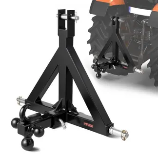 VEVOR 3-Punkt-Anhängerkupplung, 5,08 cm Empfänger, Dreipunktaufnahme mit 3 Anhängerkugeln, Traktor-Deichseladapter, kompatibel mit Kubota, Mahindra, Ford, Yanmar, John Deere, Massey Ferguson VEVOR 3-Punkt-Anhängerkupplung, 5,08 cm Empfänger, Dreipunktaufnahme mit 3 Anhängerkugeln, Traktor-Deichseladapter, kompatibel mit Kubota, Mahindra, Ford, Yanmar, John Deere, Massey Ferguson