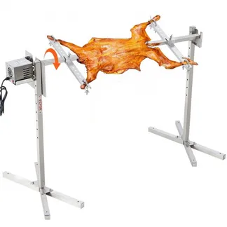VEVOR Lammgrill, Spanferkelgrill, Spießbratengrill, 41 kg BBQ-Spießgrill für Schwein, Lamm, Ziege, elektrischer 42-W-Motor, kommerzielle Edelstahl-Drehspießröster mit Hitzeschild, 1108 mm Spießlänge VEVOR Lammgrill, Spanferkelgrill, Spießbratengrill, 41 kg BBQ-Spießgrill für Schwein, Lamm, Ziege, elektrischer 42-W-Motor, kommerzielle Edelstahl-Drehspießröster mit Hitzeschild, 1108 mm Spießlänge