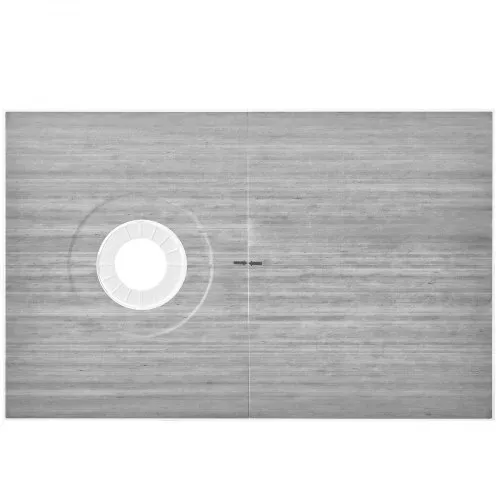 VEVOR Duschrand-Set, 1524 x 965 x 28 mm, großes Duschwannen-Set mit 16,5 cm versetztem Abfluss, leichte EPS-Duschinstallations-Sets mit 2 wasserdichten Tüchern, Duschwannen-Neigungsstangen – Bild 8
