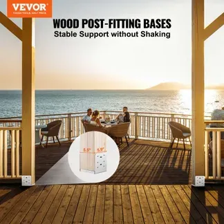 VEVOR 10er-Set Aufschraubhülse 149 x 143 x 160 mm Pfostenträger Kohlenstoffstahl Pfostenschuh Pfosten Pfostenunterlage Bodenhülse Stützenfuß Ideal für Verandageländern, Pergolen und Säulen VEVOR 10er-Set Aufschraubhülse 149 x 143 x 160 mm Pfostenträger Kohlenstoffstahl Pfostenschuh Pfosten Pfostenunterlage Bodenhülse Stützenfuß Ideal für Verandageländern, Pergolen und Säulen