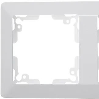 MILOS 2-fach Rahmen weiß matt MILOS 2-fach Rahmen weiß matt