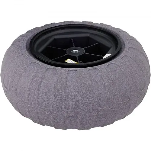 VEVOR 40,6 cm Ballonräder Reifen, TPU Strandräder Ersatz-Ballon-Sandreifen 80 kg Tragfähigkeit 2-3 PSI Niederdruck, für Kajakwagen Kanuwagen Strandwagen Gartenwagen Angelwagen – 2 Stück – Bild 9