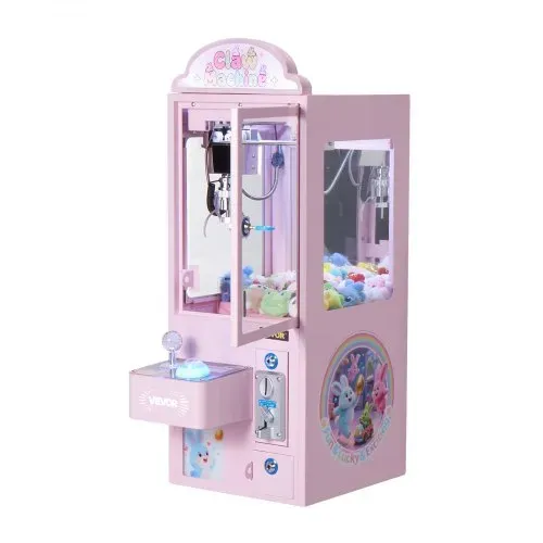 VEVOR Greifautomat, Greifer, mittelgroßer Spielautomat mit Licht & Ton, Präzisionsstahlklaue mit verstellbarem Griff für Plüschtiere, Verkaufsspielzeug, für kommerzielle Heimpartys & Kinos, Pink – Bild 9