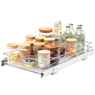 VEVOR ausziehbares Gewürzregal (310x533x85 mm) Spülschrankregal Küchenschrank, Schiebeschublade Waschbecken Gewürzregal Schrank Organizer Unterschrankregal 340x563x185 mm (Einbaumaße) VEVOR ausziehbares Gewürzregal (310x533x85 mm) Spülschrankregal Küchenschrank, Schiebeschublade Waschbecken Gewürzregal Schrank Organizer Unterschrankregal 340x563x185 mm (Einbaumaße)