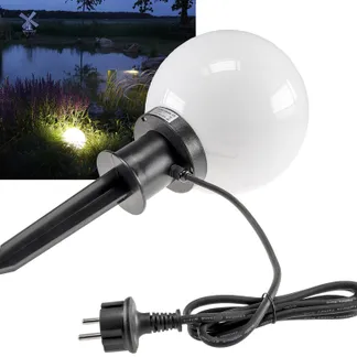 Garten Kugelleuchte Erdspieß „CT-GL20cm“ IP44, 230V, 1,5m Kabel, E27 Fassung Garten Kugelleuchte Erdspieß „CT-GL20cm“ IP44, 230V, 1,5m Kabel, E27 Fassung